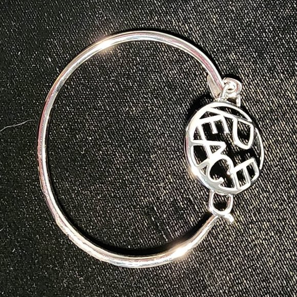 Alexa's Angels Peace Bangle Bracelet - Picture 3 of 4